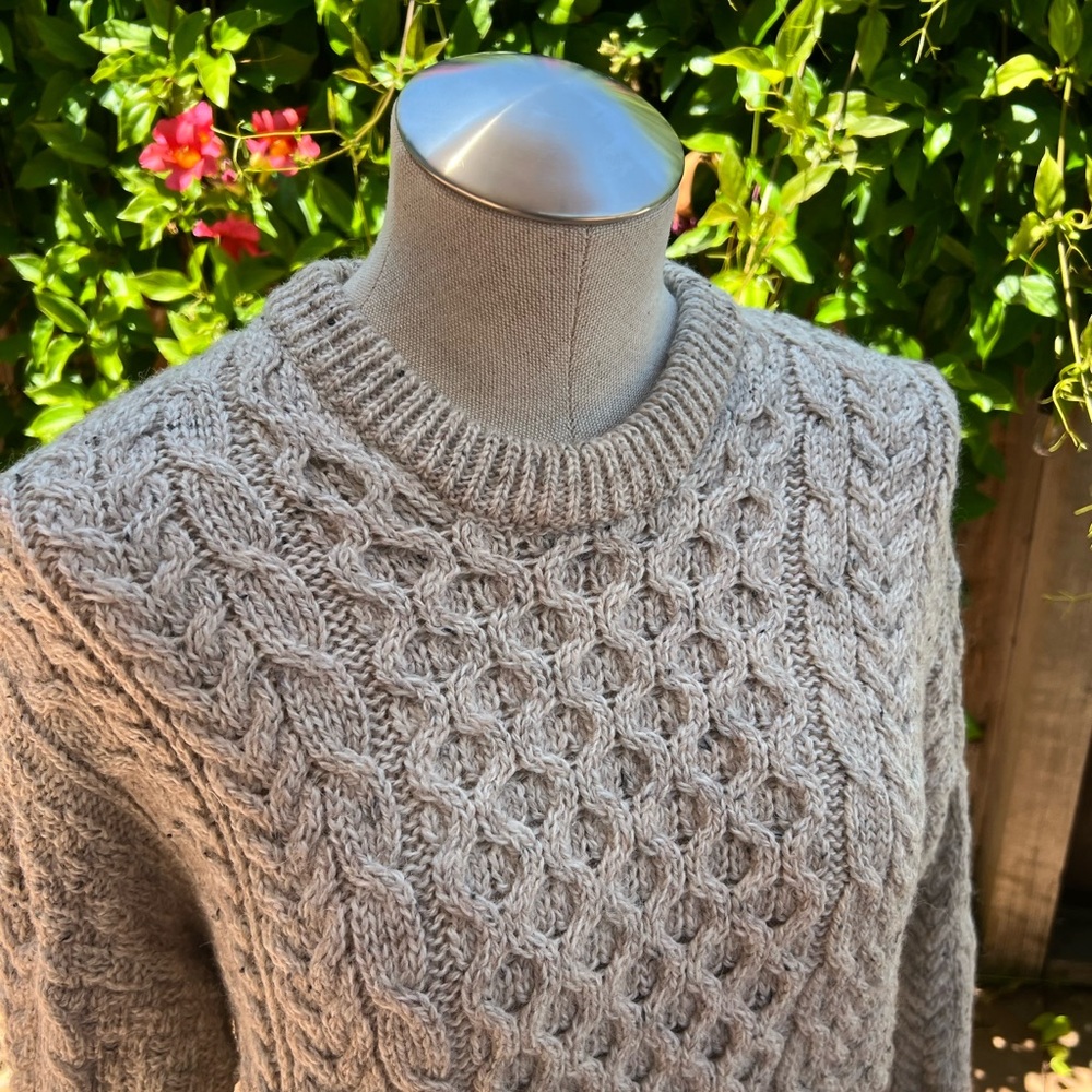 Arran Irish Sweater 100% Pure Wool - Picture 4 of 8